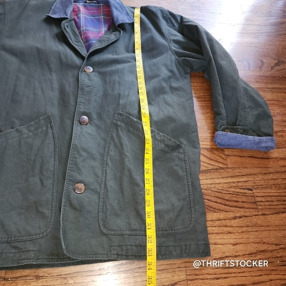 Y2K Jos A Bank olive drab chore coat - Picture 6 of 11